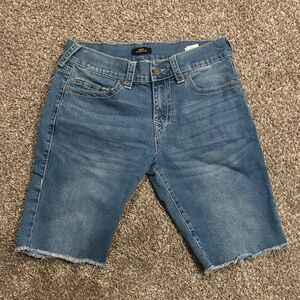True Religion Classic Blue Denim Shorts